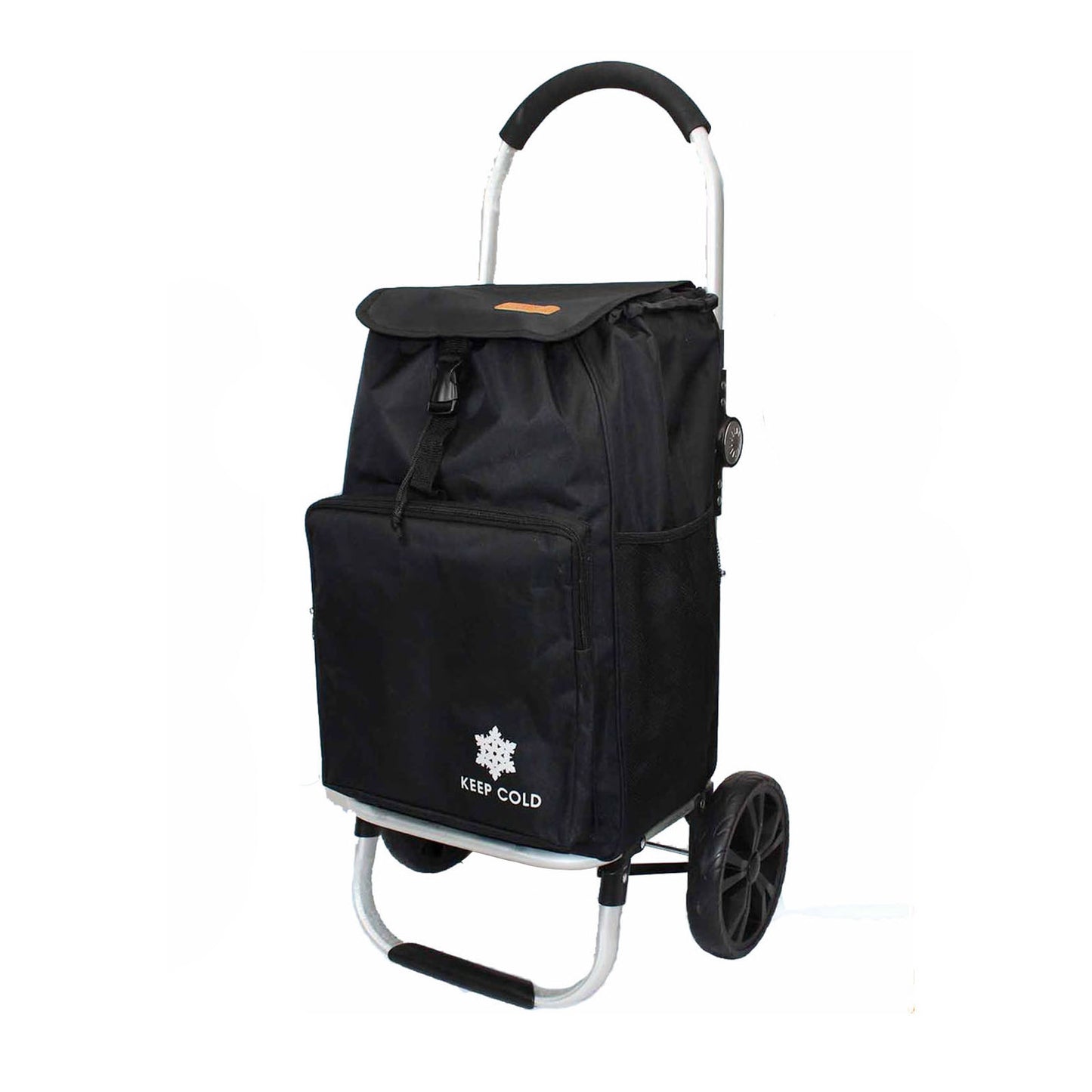 Shopping Trolley Foldable Shopping Grocery Cart with Cooler Bag