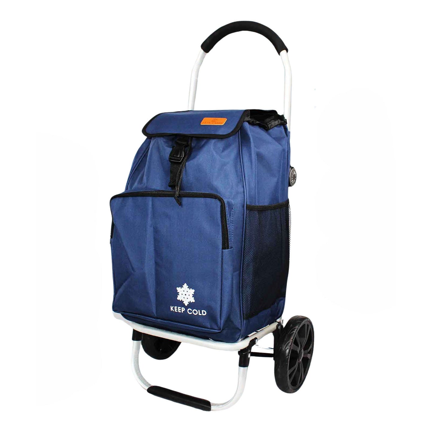 Shopping Trolley Foldable Shopping Grocery Cart with Cooler Bag