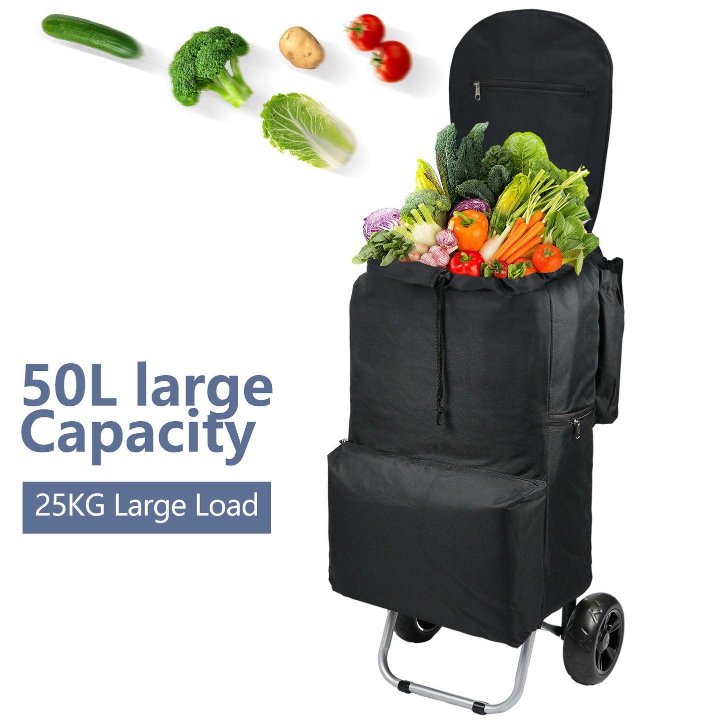 Foldable shopping cart with waterproof bag for easy storage and transportation | Lightweight and compact with durable wheels | Lightweight shopping cart with waterproof bag for convenient use | Foldable design for space-saving storage | Foldable utility cart with waterproof bag for grocery and market trips | Easy to carry and maneuver | Compact shopping trolley with waterproof bag for everyday errands | Durable wheels for smooth movement | Space-saving foldable cart with waterproof bag for wet-weather prote