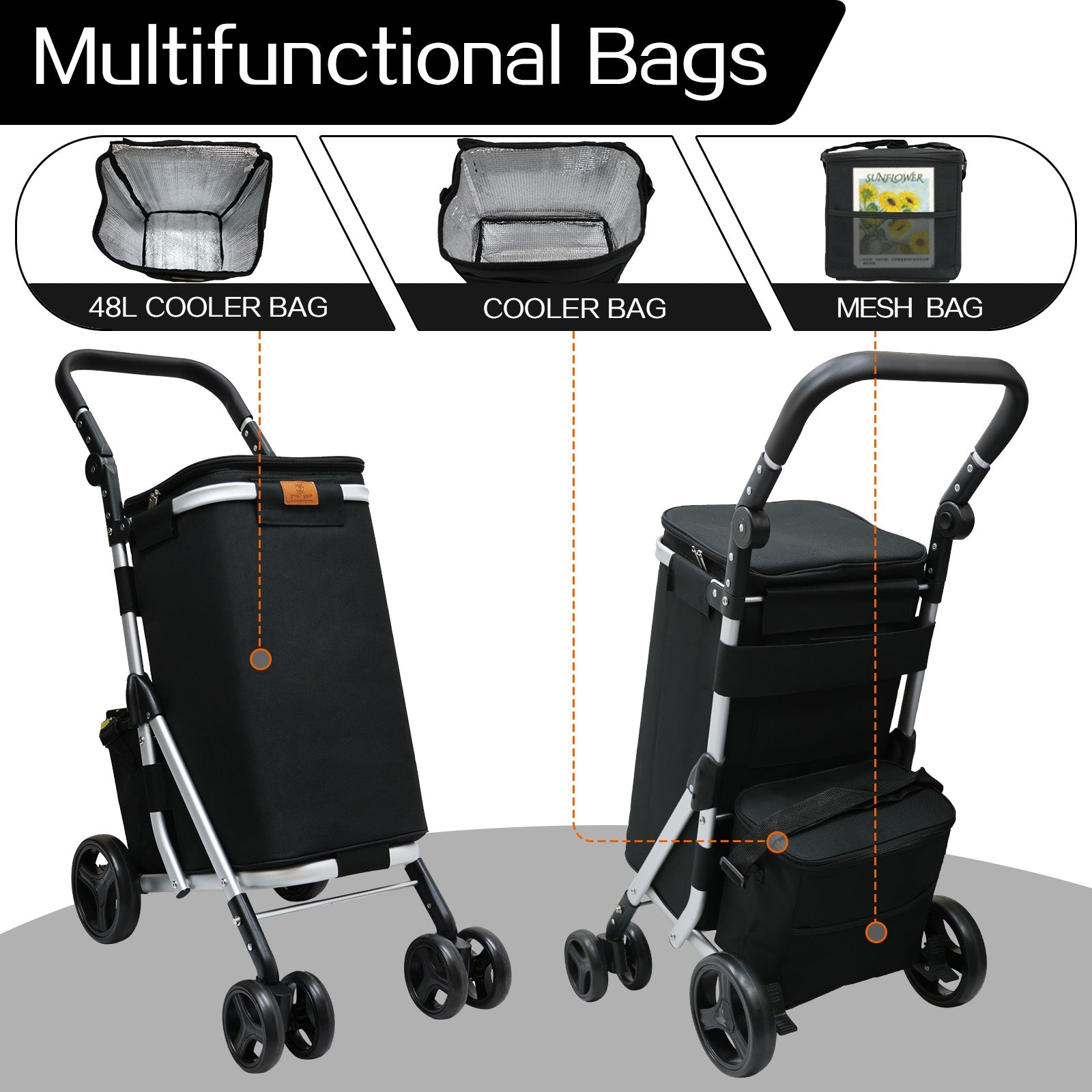 Foldable trolley with cooler and brake | Portable trolley with cooler and brake | Compact trolley with cooler and lock | Trolley with cooler and locking wheels | Foldable cart with cooler and brake | Trolley with cooler and easy brake | Cooler trolley with foldable design | Portable cart with cooler and brake | Trolley with cooler and wheel lock | Foldable trolley with cooler and brake system